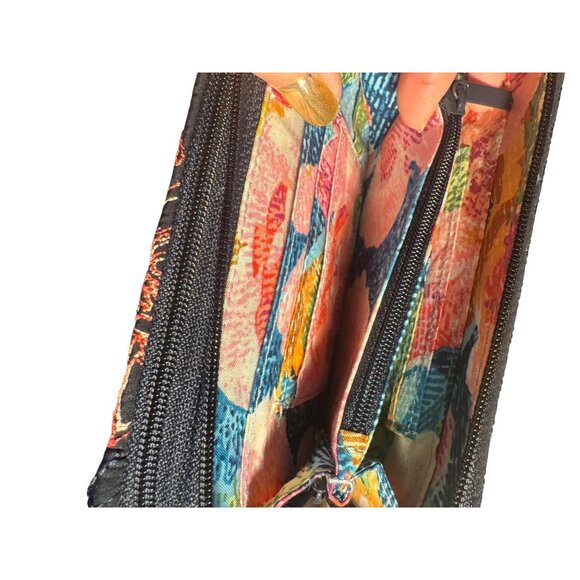 Vera Bradley Floral Embroidered Crossbody Wallet With Adjustable Strap - Picture 9 of 15